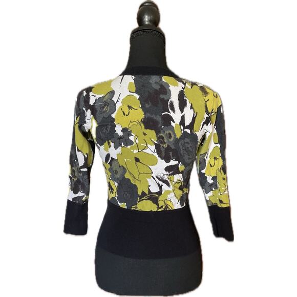 Valerie Bertinelli Button Down Cardigan Blue Green White 3/4 Sleeve XS - Picture 2 of 7